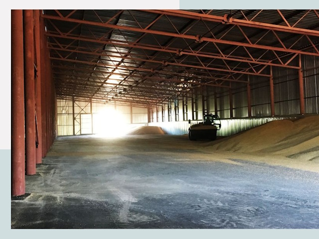 Строительство зернохранилищ в Старом Осколе