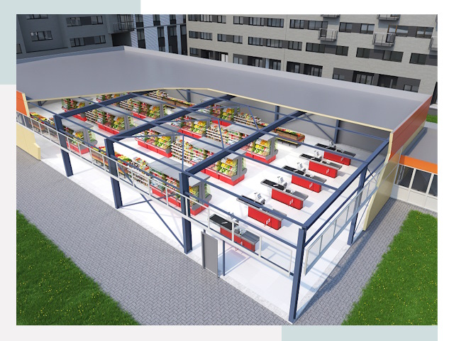 Строительство магазинов в Старый Оскол от 607 руб. за м²