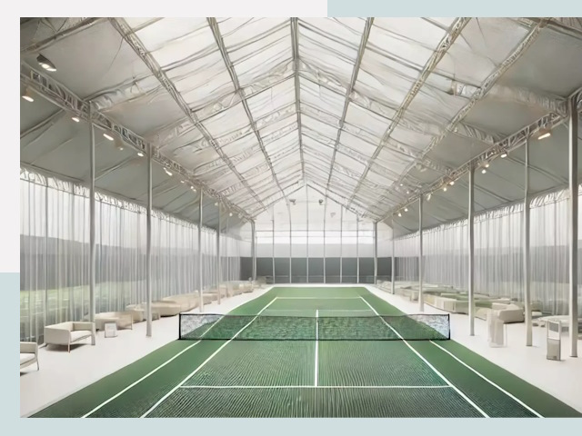 Строительство теннисных кортов в Старом Осколе