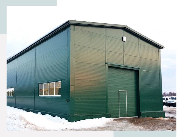 Двускатные ангары в Старом Осколе