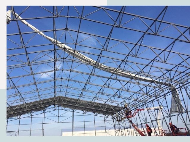 Шатровые ангары от 607 руб. в Старом Осколе и Белгородской области