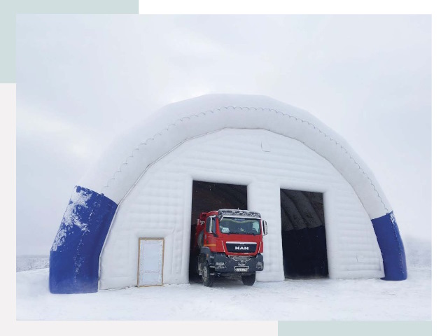 Мобильные ангары в Старом Осколе