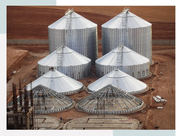 Строительство зерновых силосов в Старом Осколе