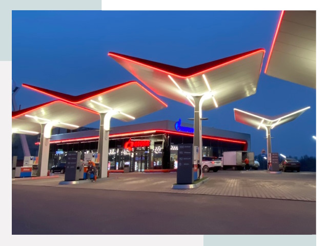 Навесы для АЗС в Старом Осколе