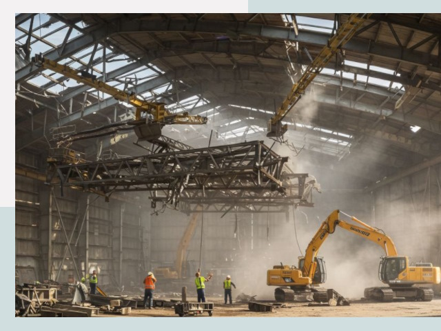 Демонтаж ангаров в Старом Осколе от 607 руб. за м²