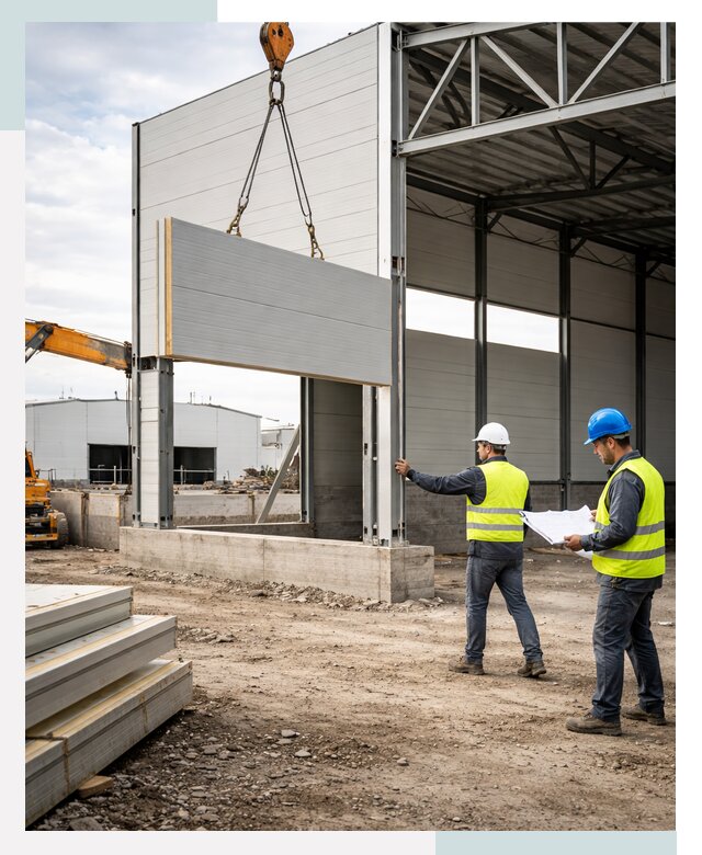 Склад из сэндвич панелей под ключ в Старом Осколе от 9611 р. | СтальСтрой-Срк