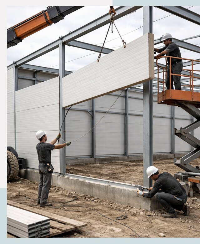 Строительство складов из сэндвич панелей в Старом Осколе под ключ