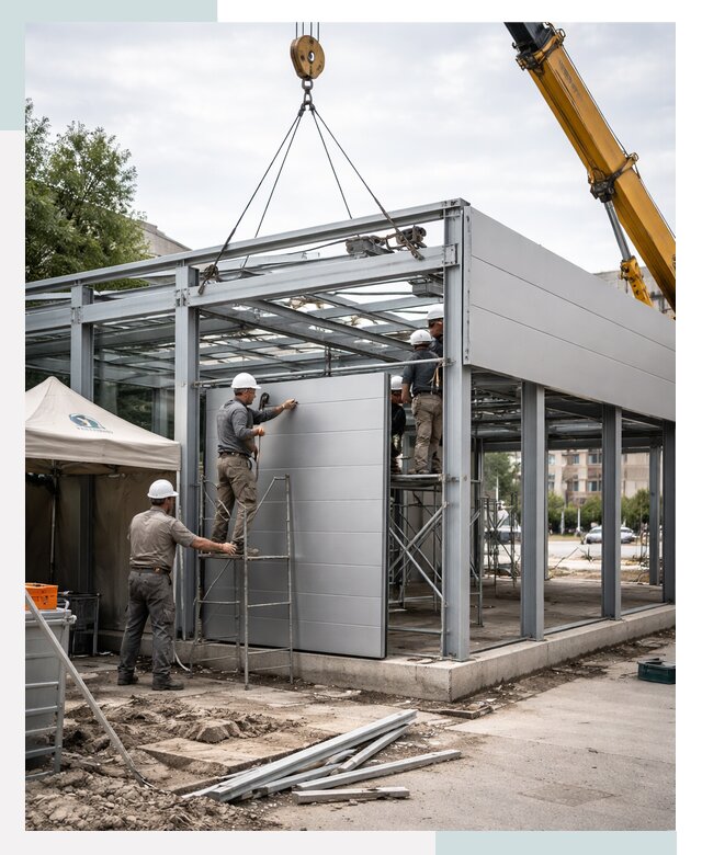 СтальСтрой-Срк: торговый павильон под ключ в Старом Осколе от 35410 р.